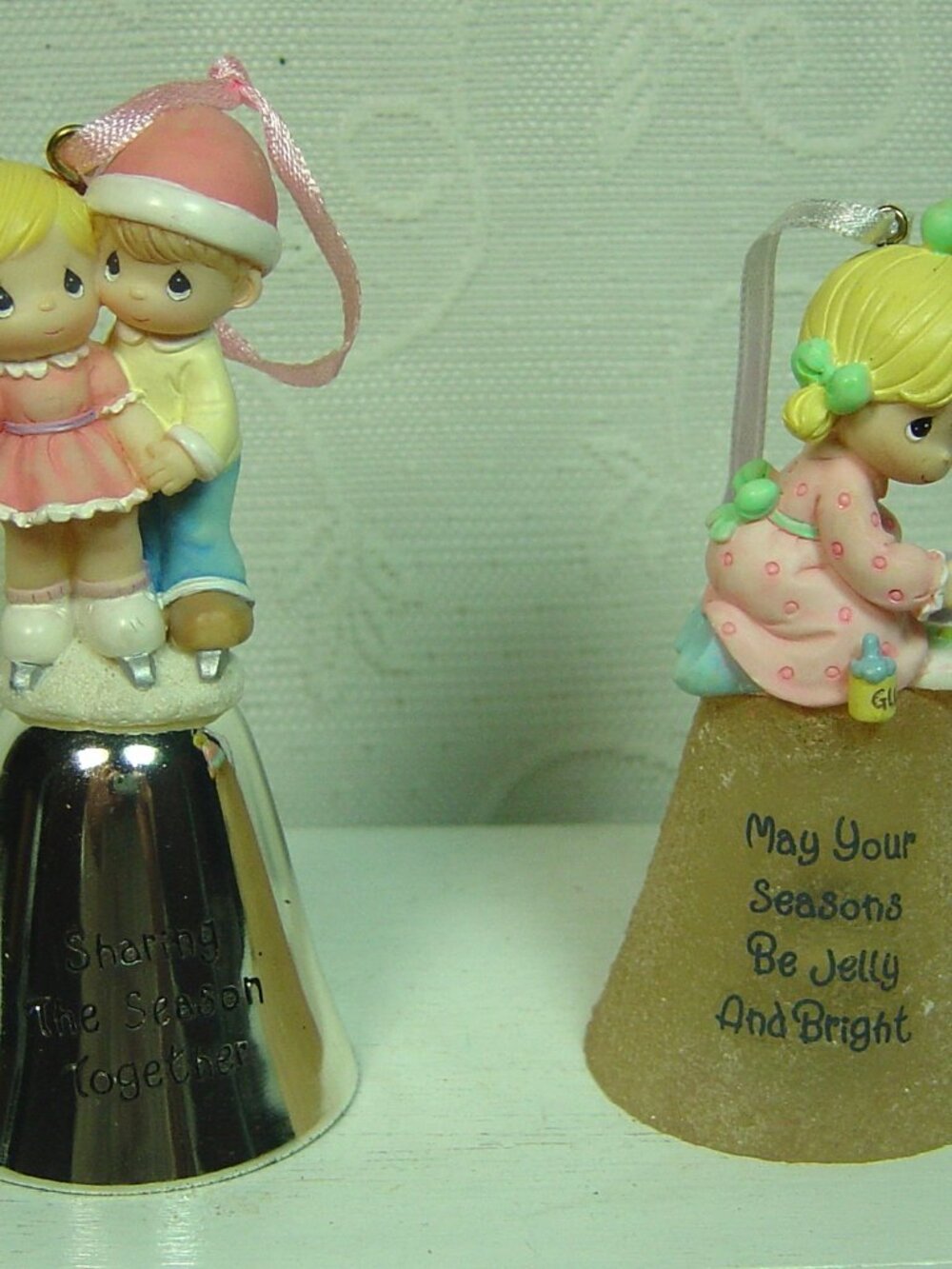 2 Precious Moments bell ornaments-from 2000 & 2003-no boxes
